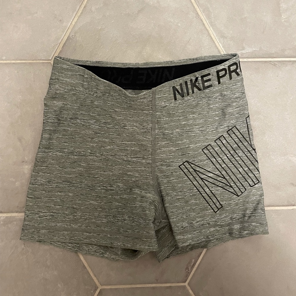 gray nike pros